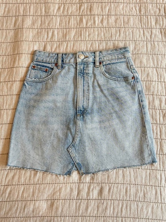 Zara Dresses & Skirts - Zara Light Wash Denim Mini Skirt